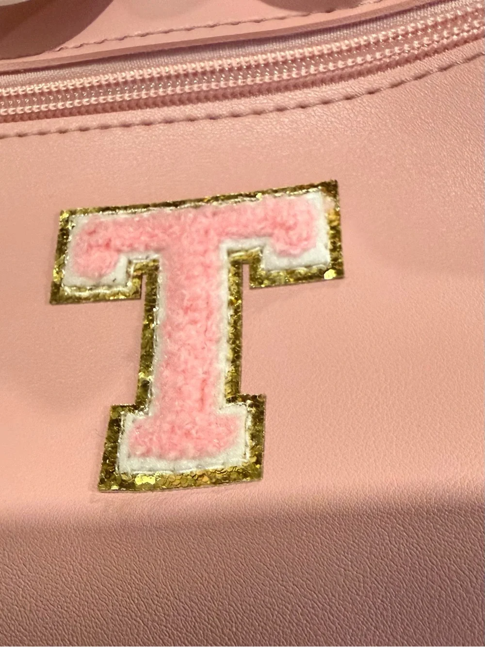 Kids Pink KKXIU Bow Accent Crossbody Or Backpack Bag with 'T' Patch